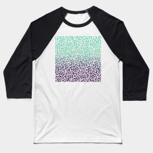 Elegant Gold leopard print Blue Mint Gradient Pink design Baseball T-Shirt